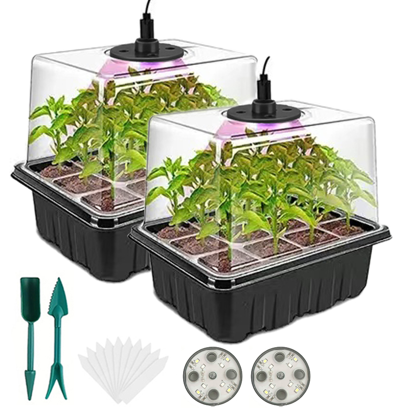 Bandeja para semilleros con lu - Humidity Dome Kit reseña y precio