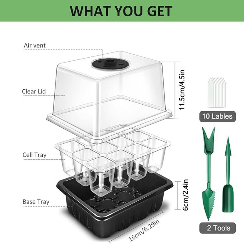 Bandeja para semilleros con lu - Humidity Dome Kit reseña y precio